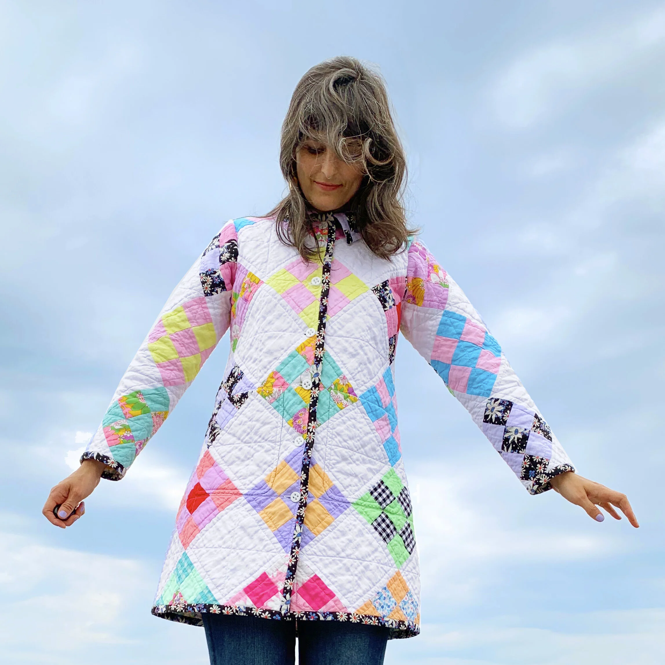 MY QUILTED DREAM COAT: Part 4, Wearing the Coat! — BURIED DIAMOND
